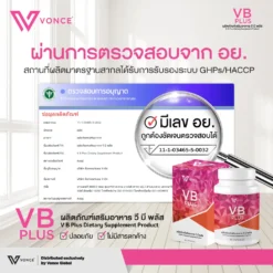 VB Plus วีบี พลัส ลดน้ำหนัก ลดความอ้วน ลดพุง กระชับสัดส่วน เร่งเผาผลาญ คุมหิว VONCE