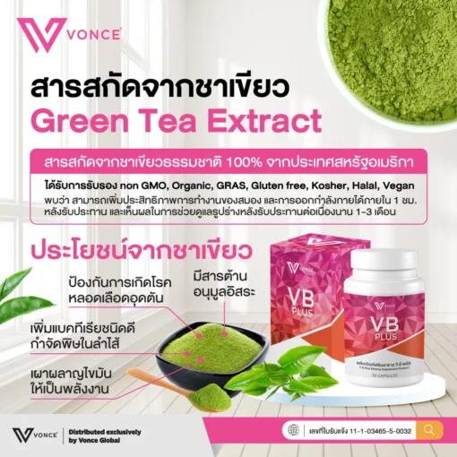 VB Plus วีบี พลัส ลดน้ำหนัก ลดความอ้วน ลดพุง กระชับสัดส่วน เร่งเผาผลาญ คุมหิว VONCE