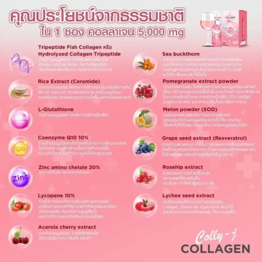 colly-j-collagen-คอลลี่เจคอลลาเจน ผิวใส ผิวขาว บำรุงเล็บ บำรุงผม