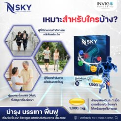 Nsky เอ็นสกาย อาหารเสริมเพื่อสุขภาพ ข้อ เข่า กระดูกข้อต่อ ปวดหลัง มือชา เก๊าท์ รูมาตอยด์