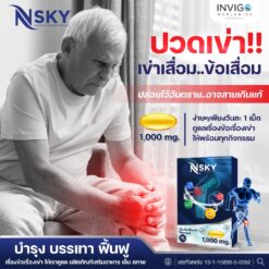 Nsky เอ็นสกาย อาหารเสริมเพื่อสุขภาพ ข้อ เข่า กระดูกข้อต่อ ปวดหลัง มือชา เก๊าท์ รูมาตอยด์
